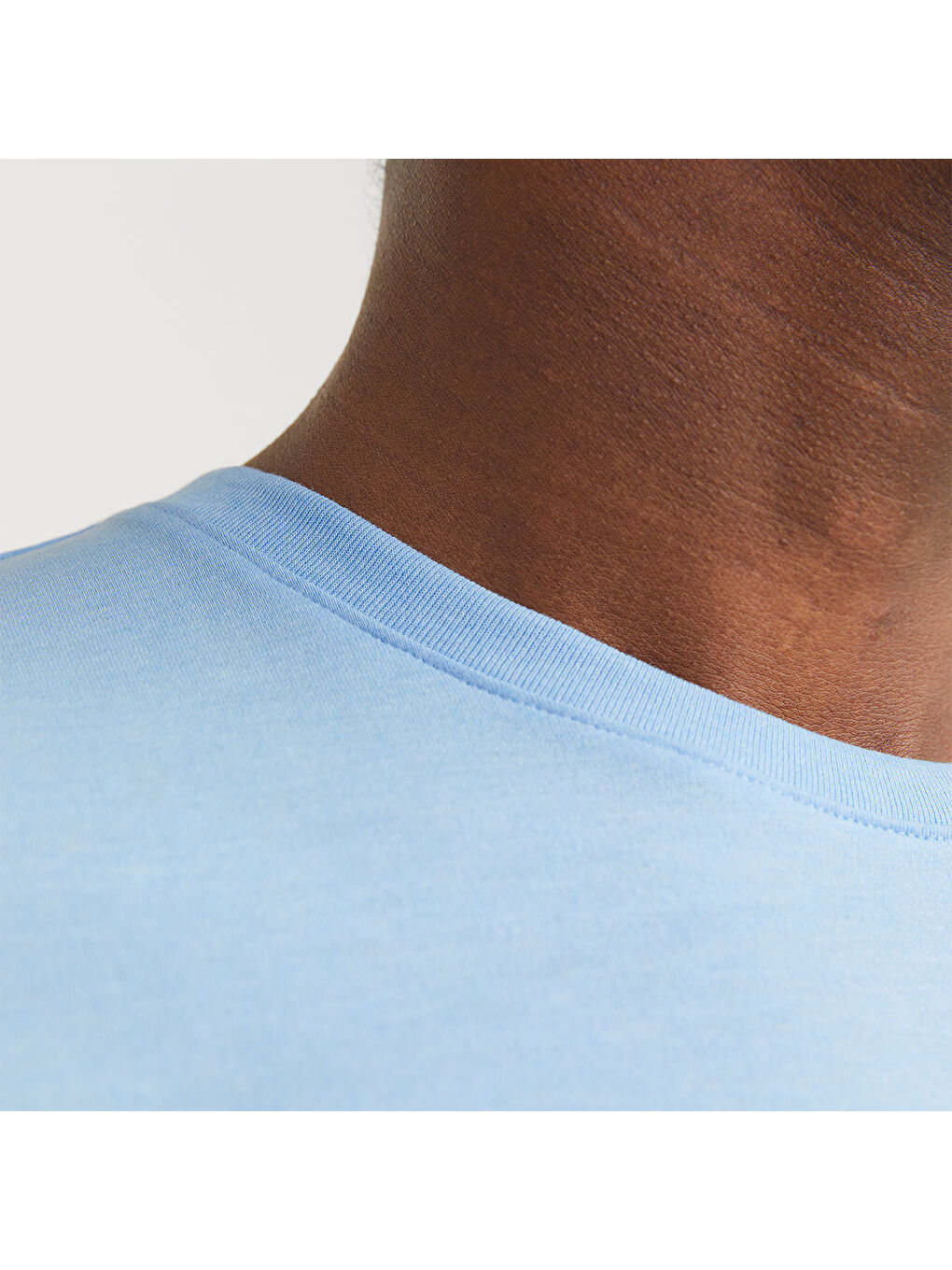 Logo O Neck 2 Col Erkek Mavi Yuvarlak Yaka Spor Tişört-4