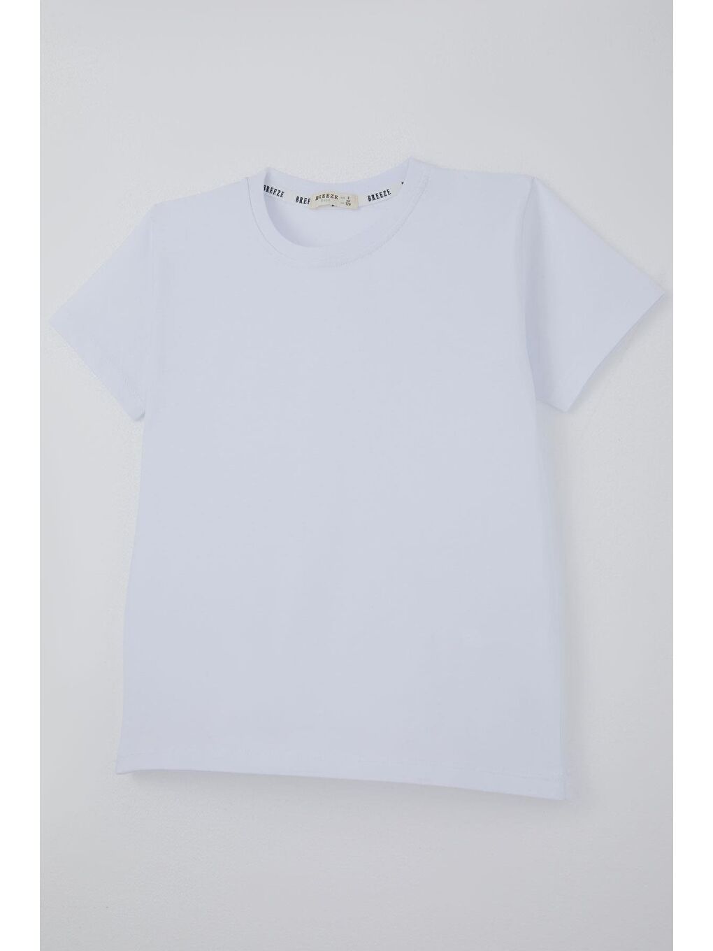 Erkek Çocuk Tişört Basic Beyaz (4-8 Yaş)-4