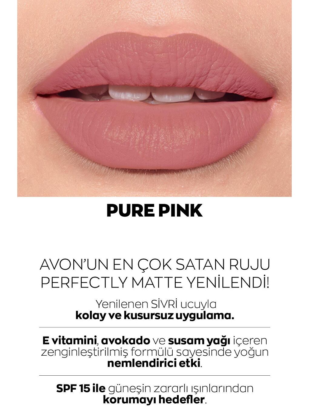 AVON Ultra Mat Ruj Paketi Marvellous Mocha, Nude Suede ve Pure Pink - 2