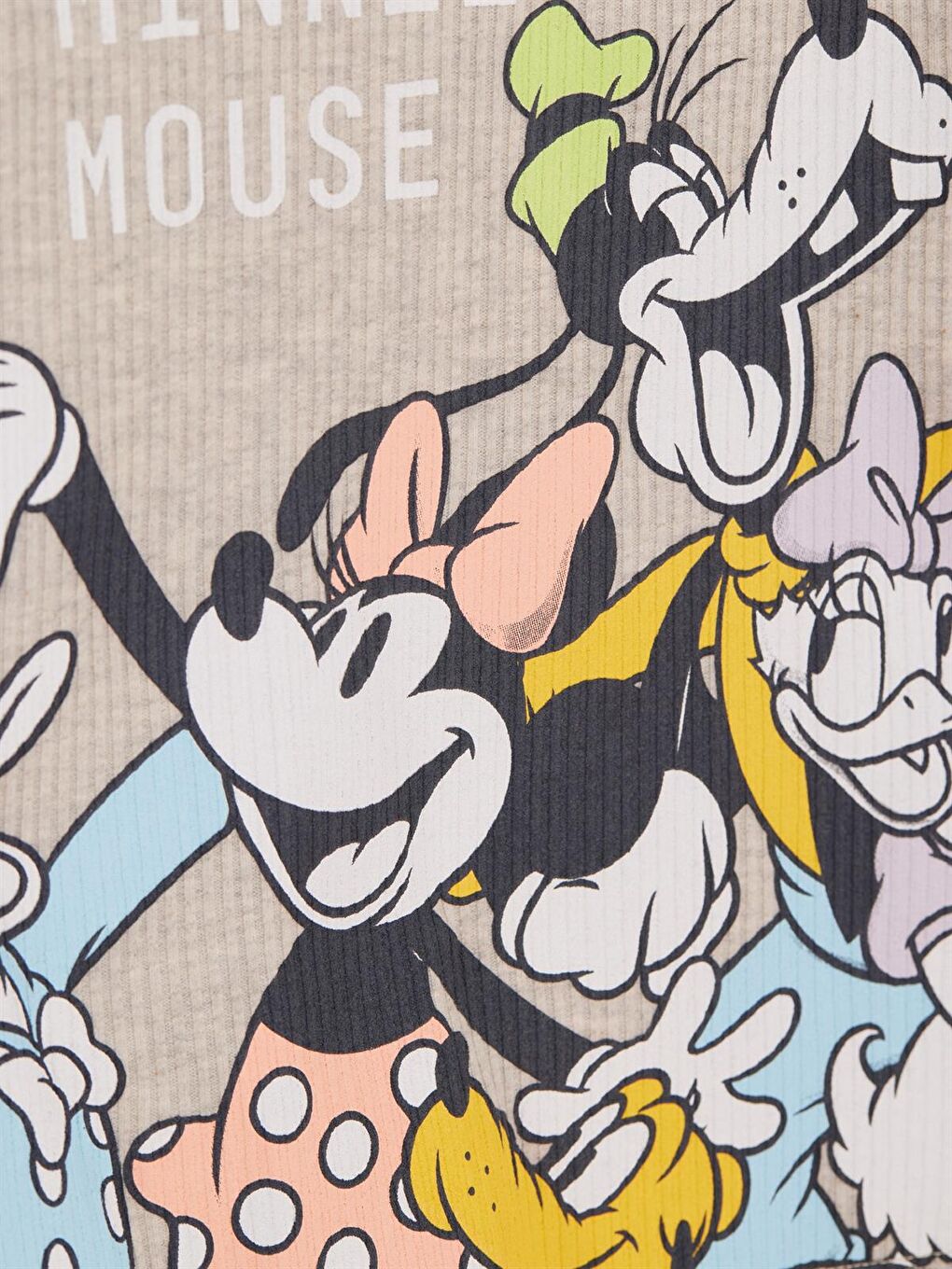 Gri Minnie Mouse Lisanslı Çocuk 2'li Takım 21239-3