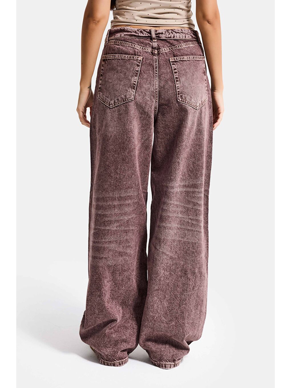 Mavi Kadın Koyu Jean 4s6-157 Straight Fit Kemer Detaylı Özel Tasarım Denim Jean-6