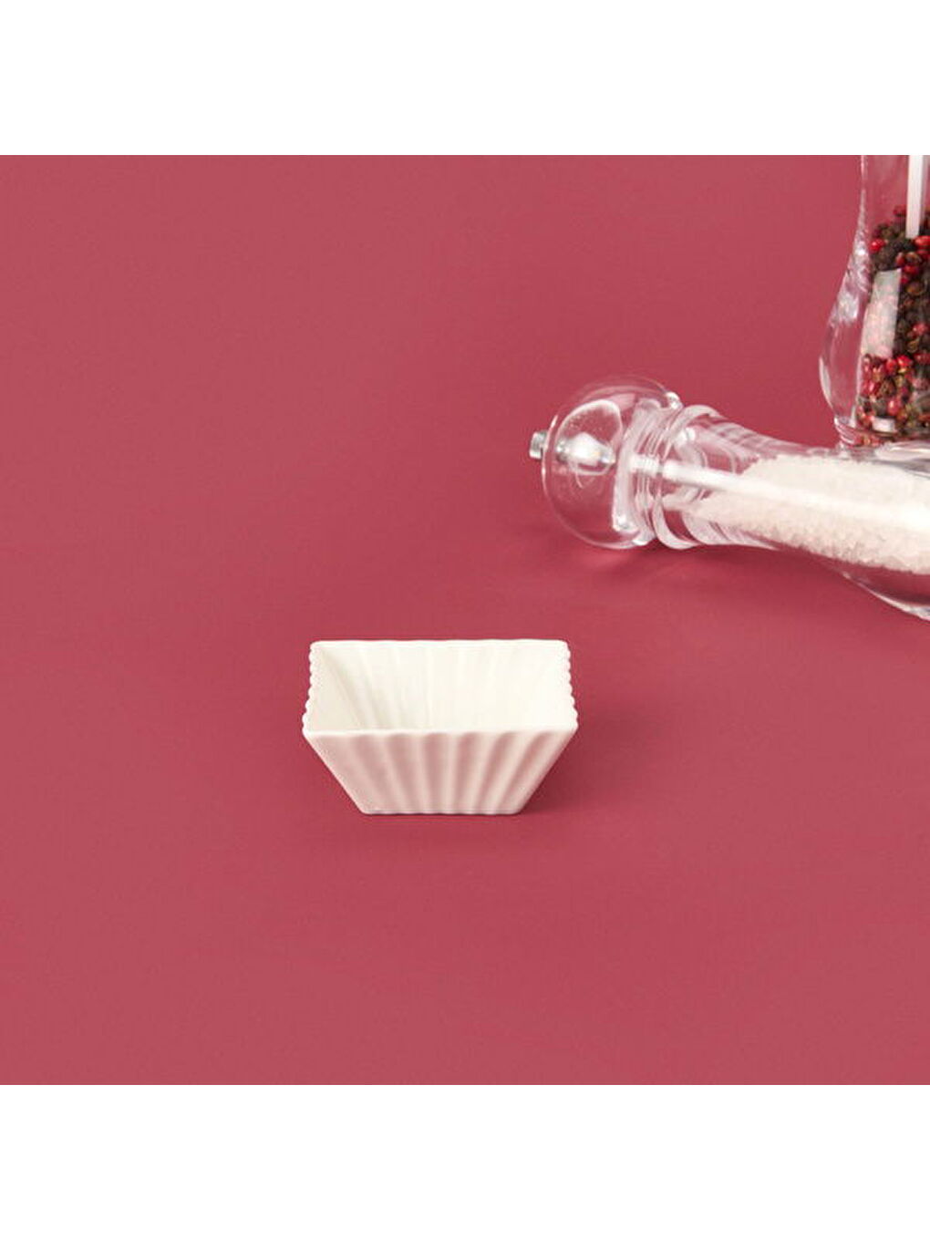 Kare Sütun Sosluk - Beyaz - 7 cm-1