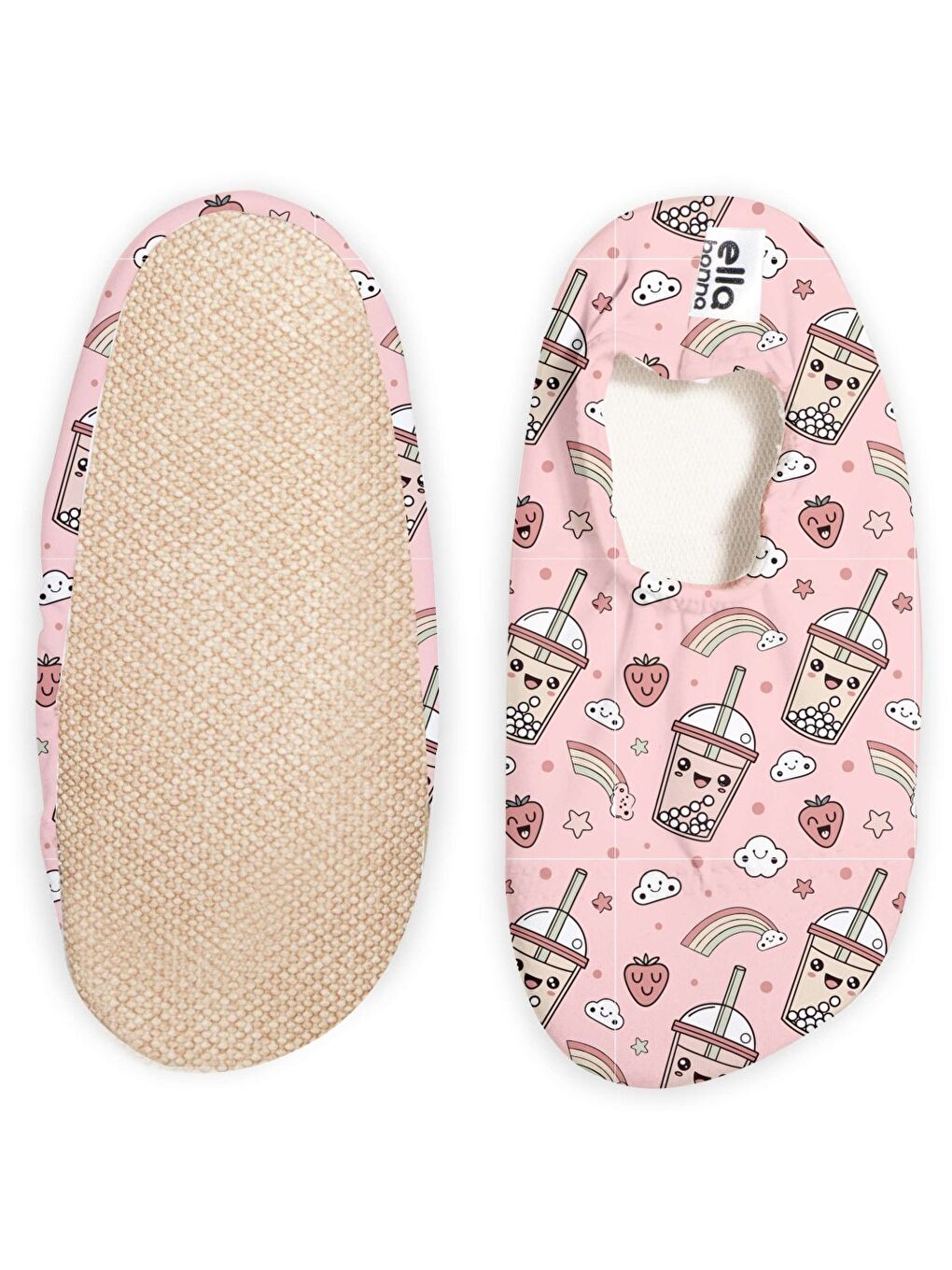 Pembe Kaydırmaz Taban, Unisex Bebek, Çocuk Deniz Ayakkabısı, Havuz Patiği, Dinozor-1