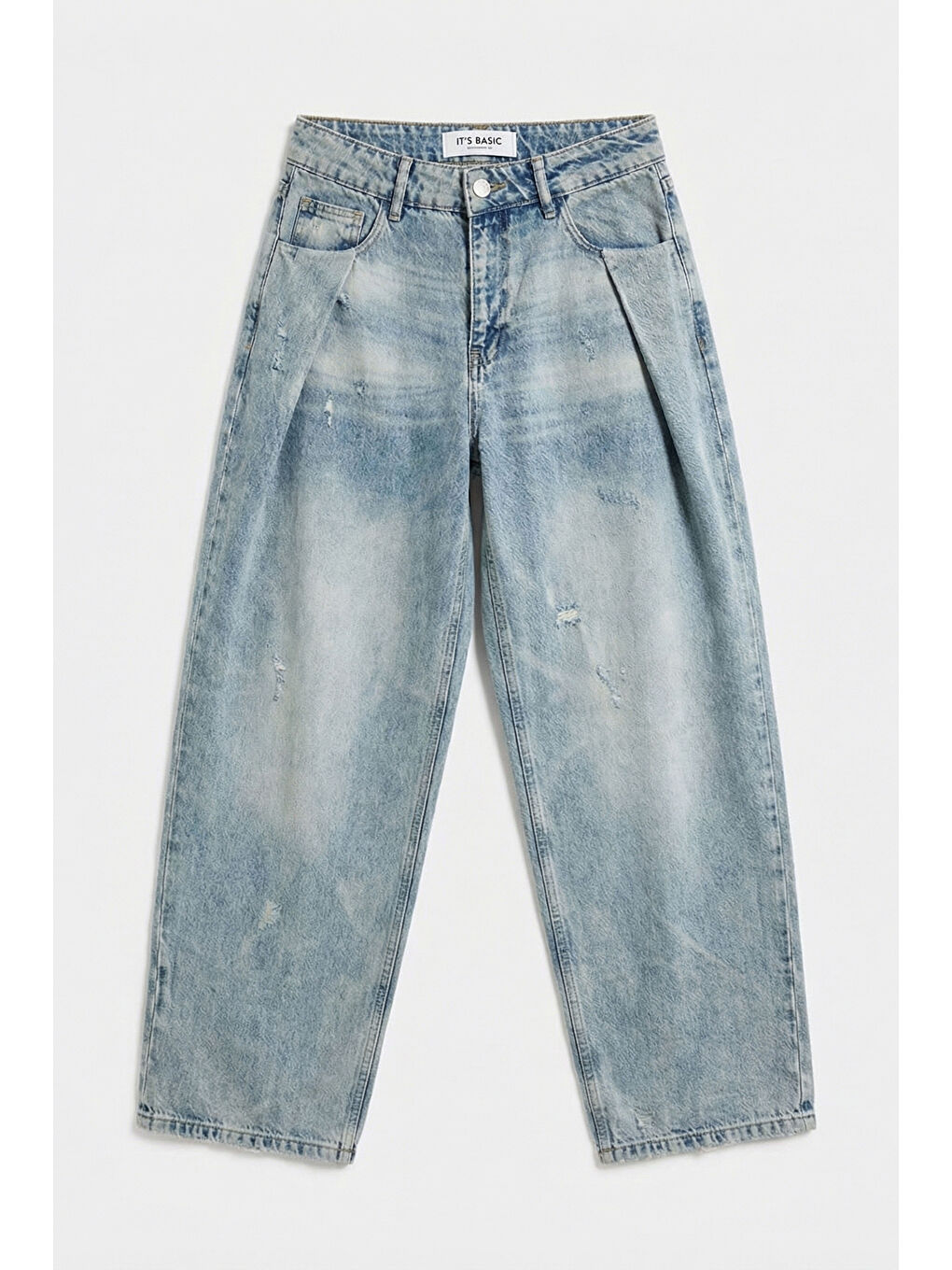 Mavi Kadın T.Kot Rengi 12s6-65 Loose Fit Bol Kesim Özel Tasarım Denim Jean-2