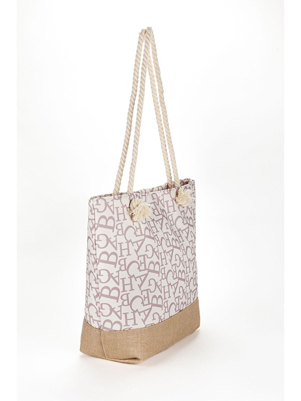 Bej Kadın Plaj Çantası-1