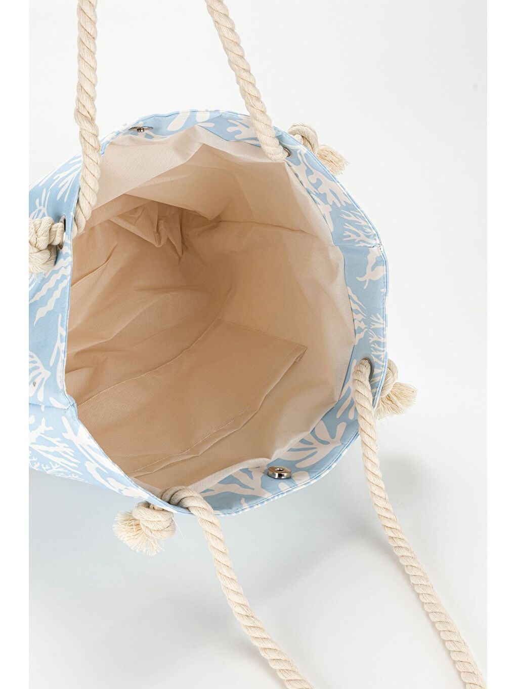 Mavi Kadın Plaj Çantası-4