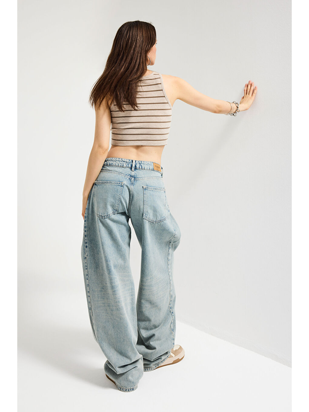 Mavi Kadın T.Kot Rengi 12s6-65 Loose Fit Bol Kesim Özel Tasarım Denim Jean-5