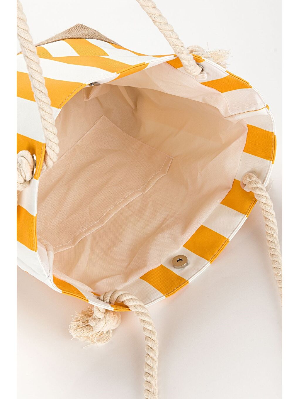Sarı Kadın Plaj Çantası-4
