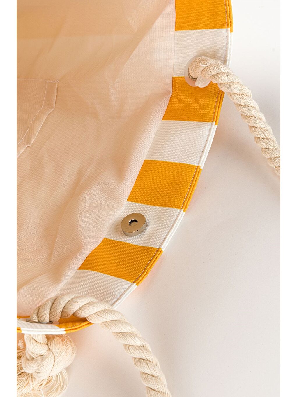 Sarı Kadın Plaj Çantası-5