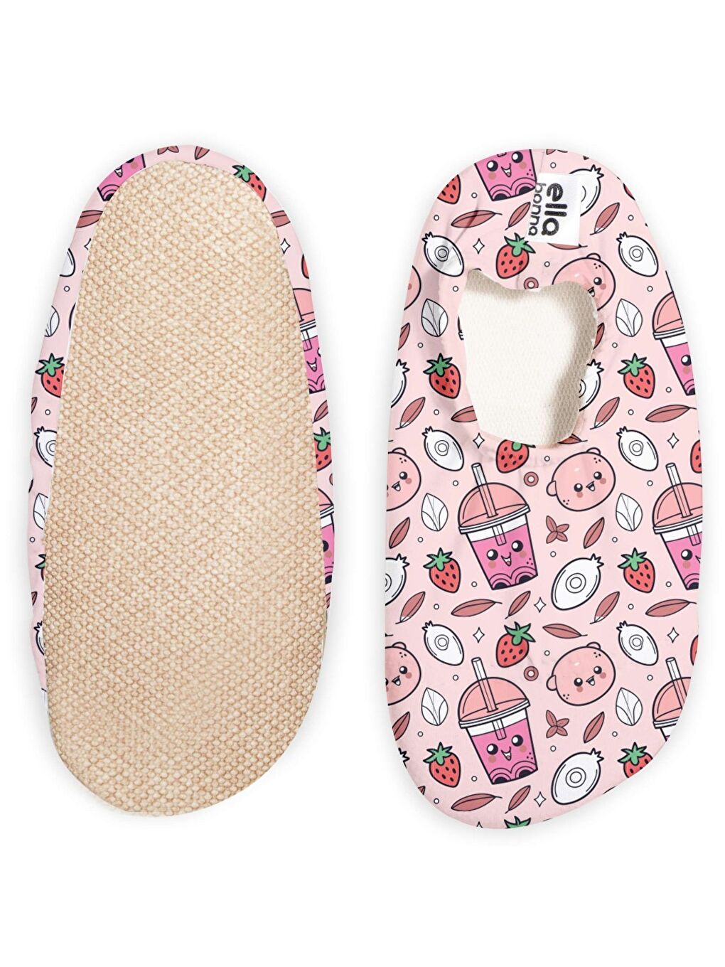 Pembe Kaydırmaz Taban, Unisex Bebek, Çocuk Deniz Ayakkabısı, Havuz Patiği, Dinozor-1