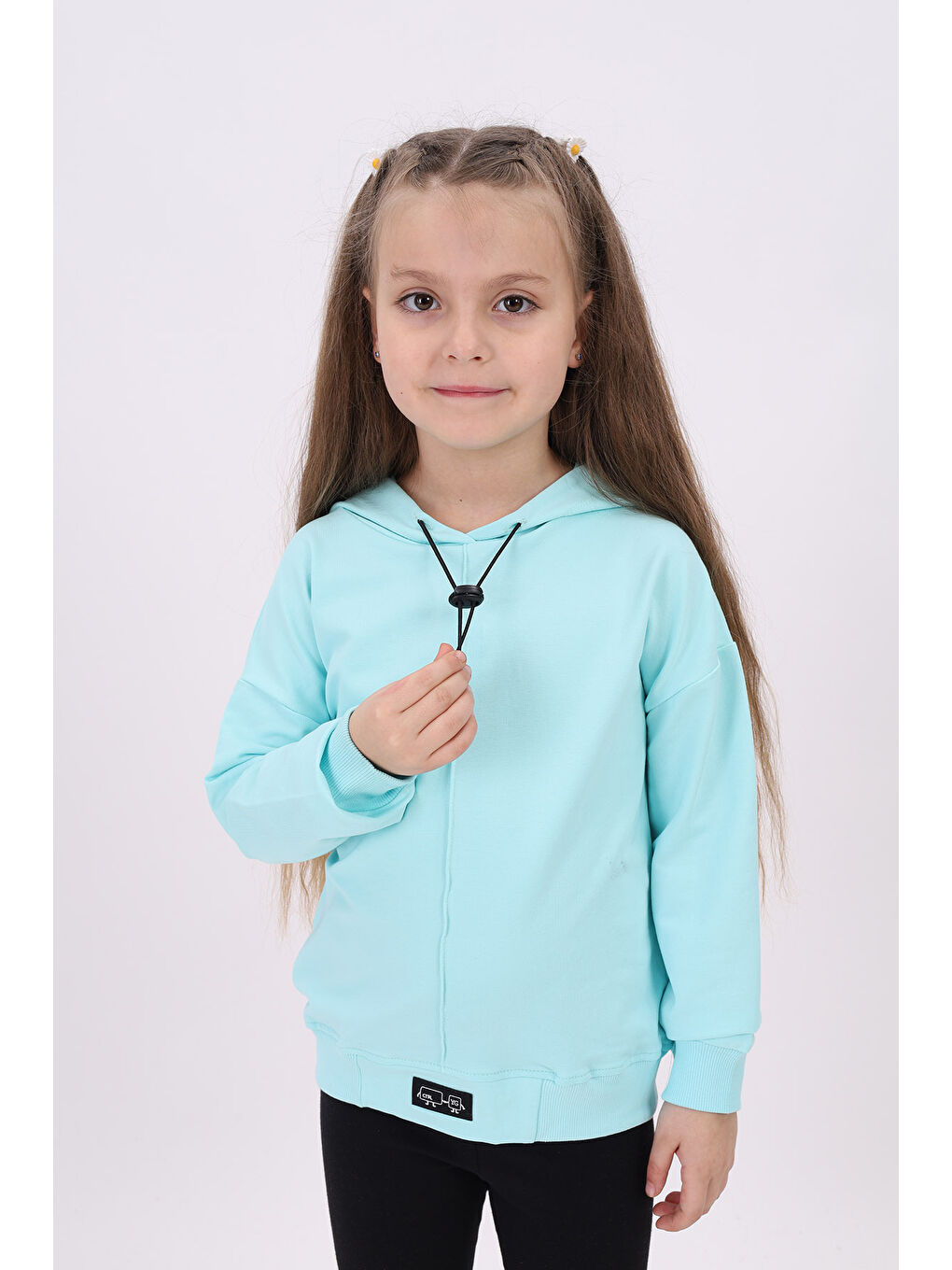 Turkuaz Kız Çocuk Sweatshirt-2