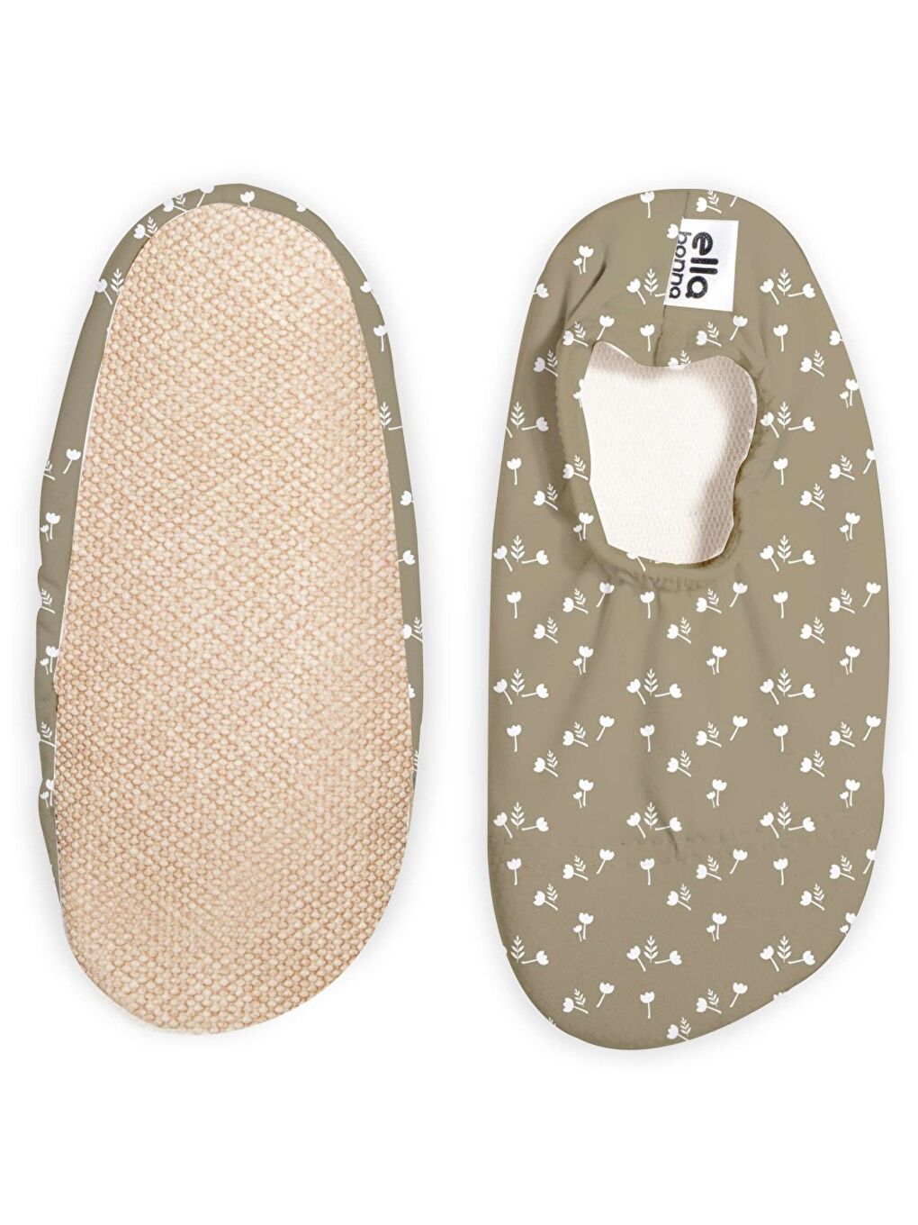 Bej Kaydırmaz Taban, Unisex Bebek, Çocuk Deniz Ayakkabısı, Havuz Patiği, Dinozor-1