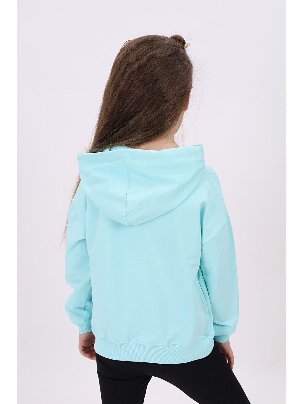 Turkuaz Kız Çocuk Sweatshirt-4