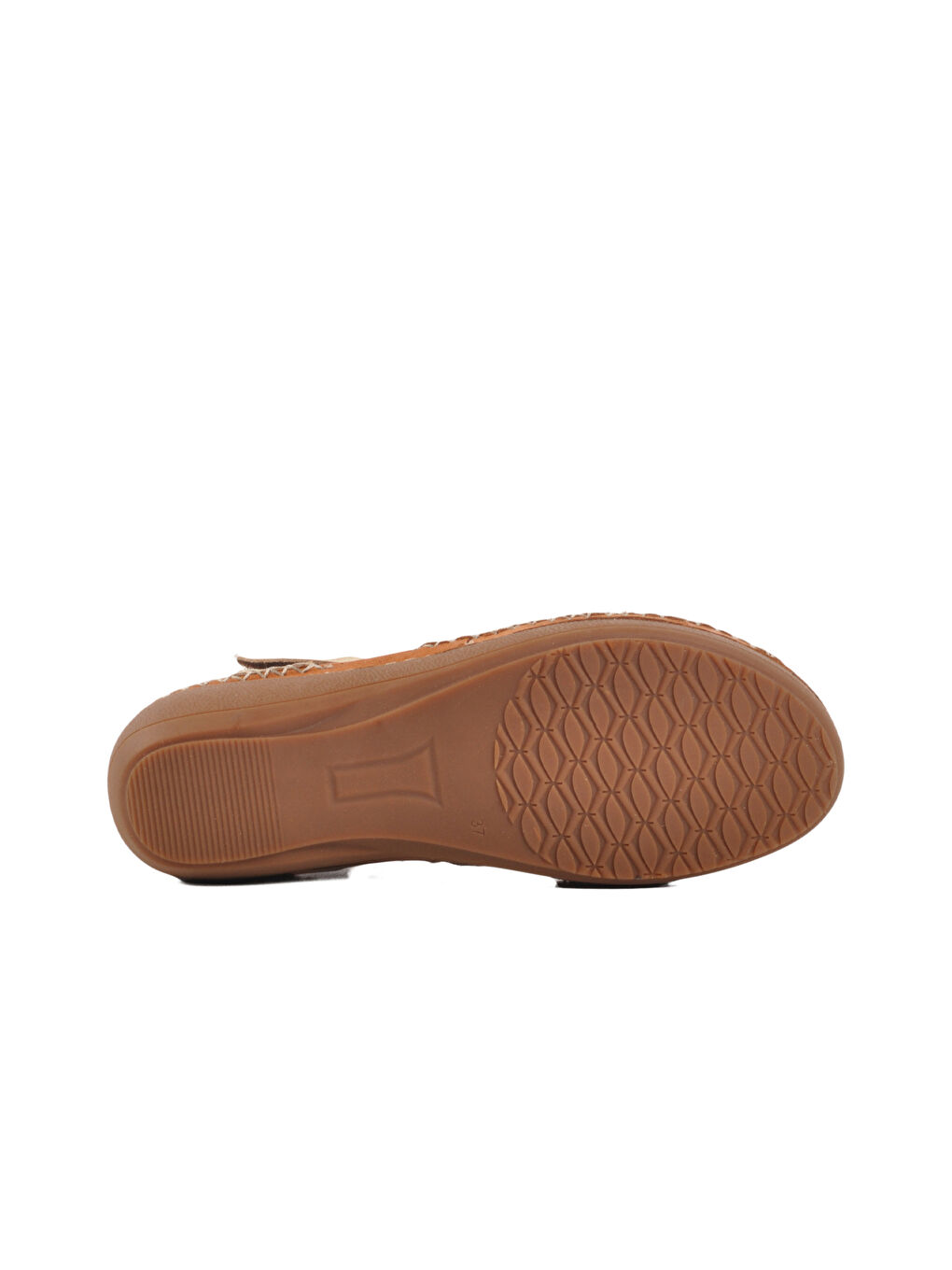 Bej Hakiki Deri Kadın Sandalet 25190247Y Z-4