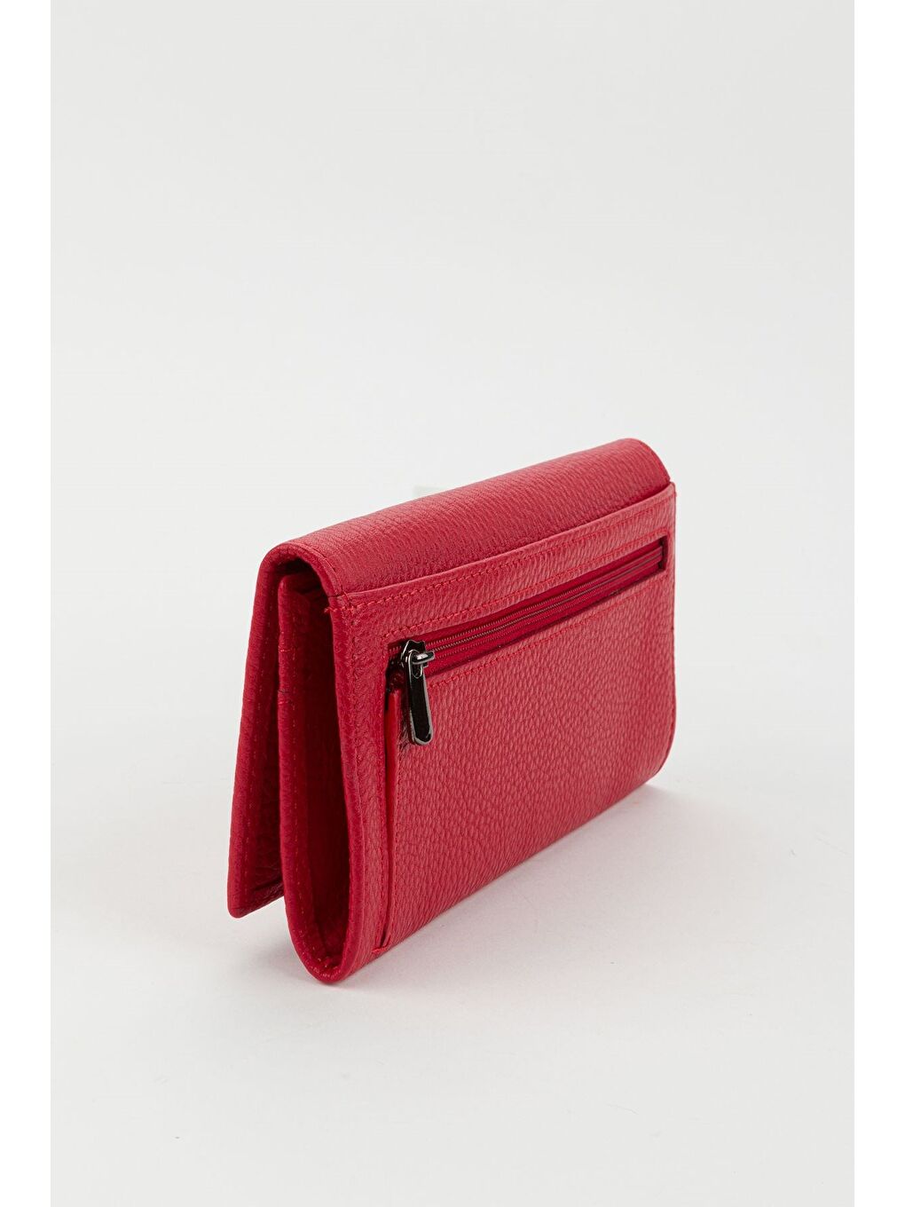 Kırmızı Kutulu Hakiki Deri Buz Mavi Büyük Boy Kadın El Portföyü Kartlık Cüzdan-4