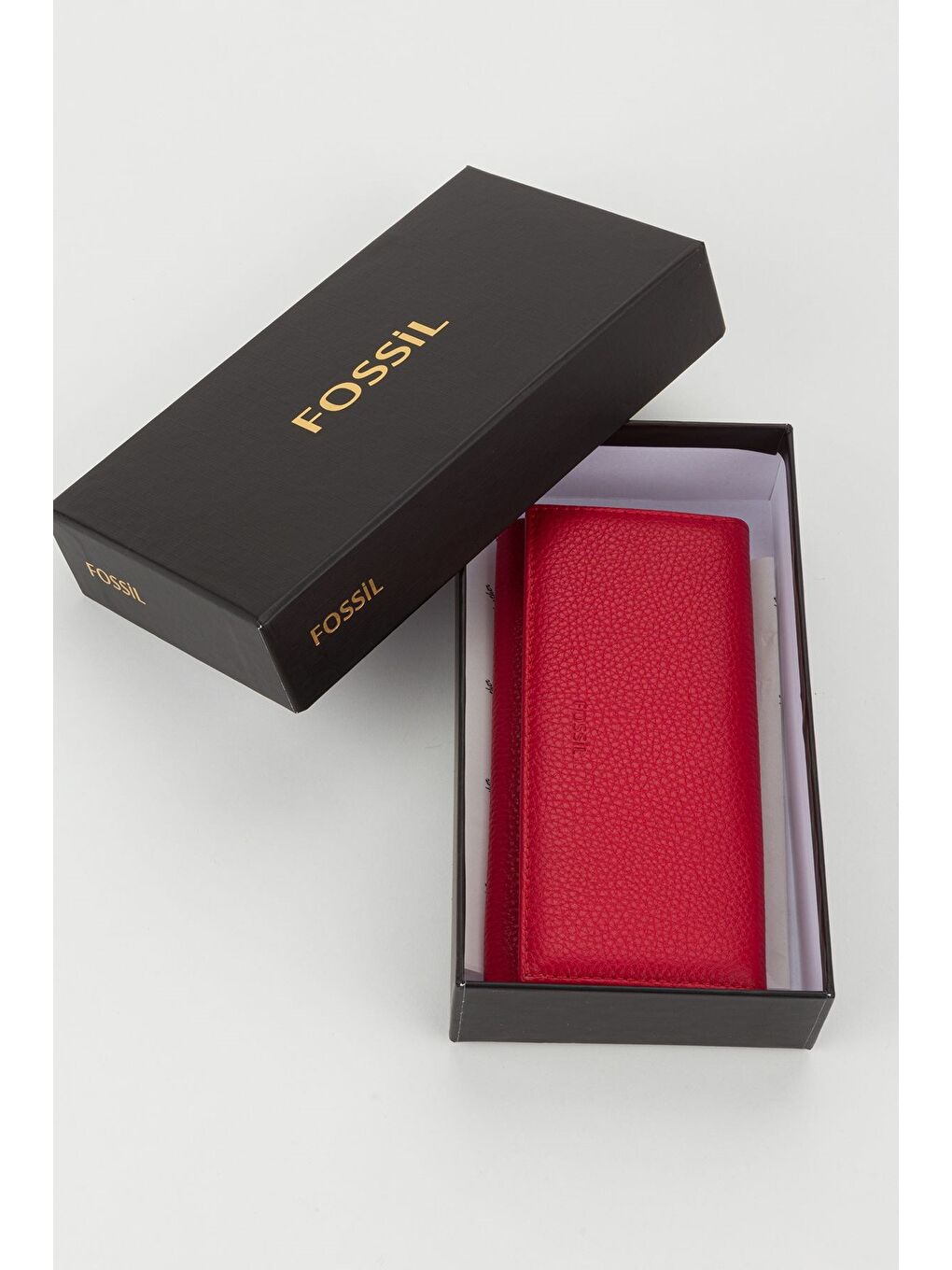 Kırmızı Kutulu Hakiki Deri Buz Mavi Büyük Boy Kadın El Portföyü Kartlık Cüzdan-7