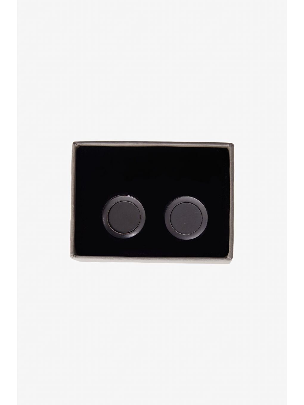 Erkek Siyah Metal Kol Düğmesi