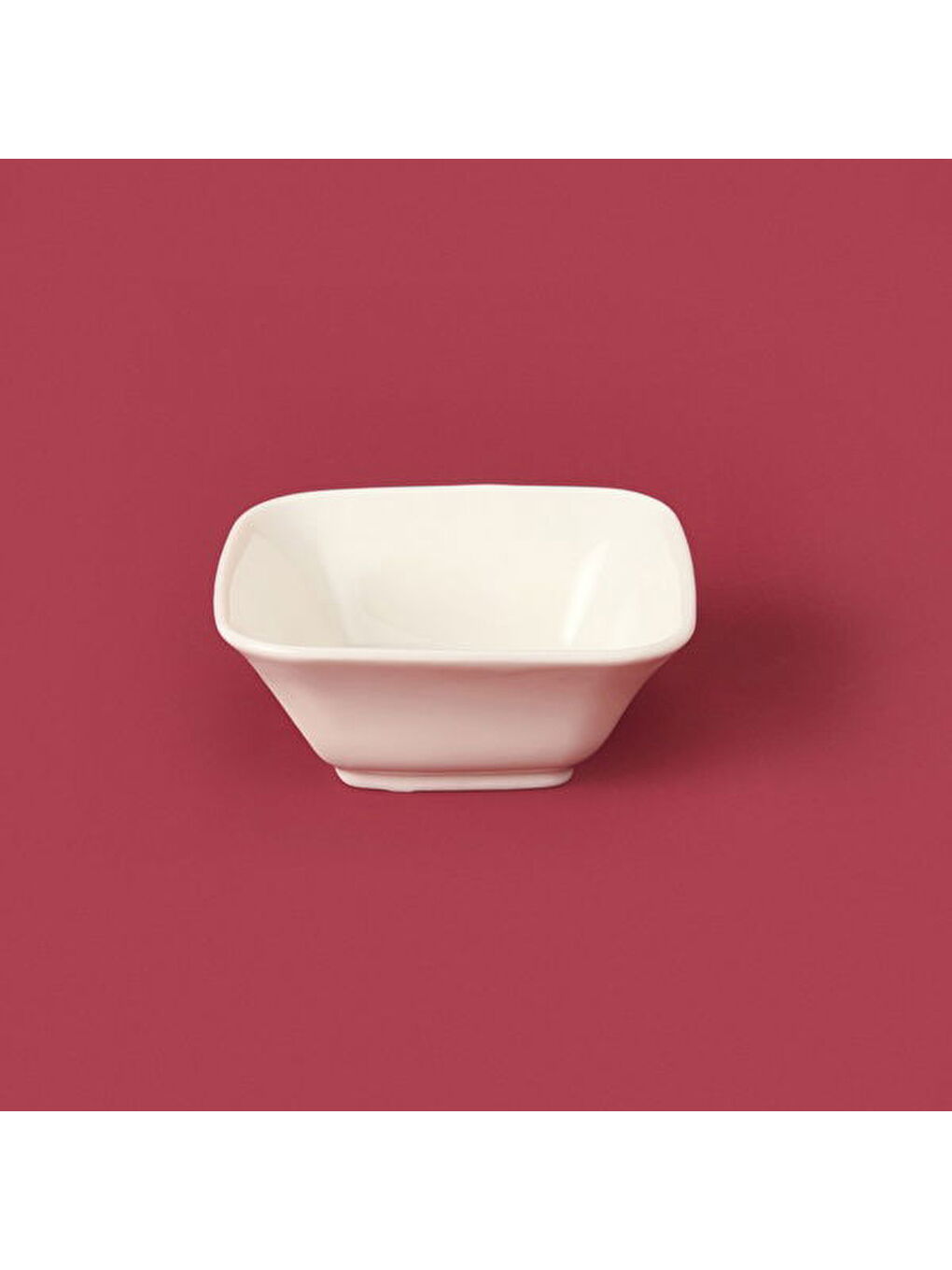 Oval Kare Sosluk - Beyaz - 7 cm