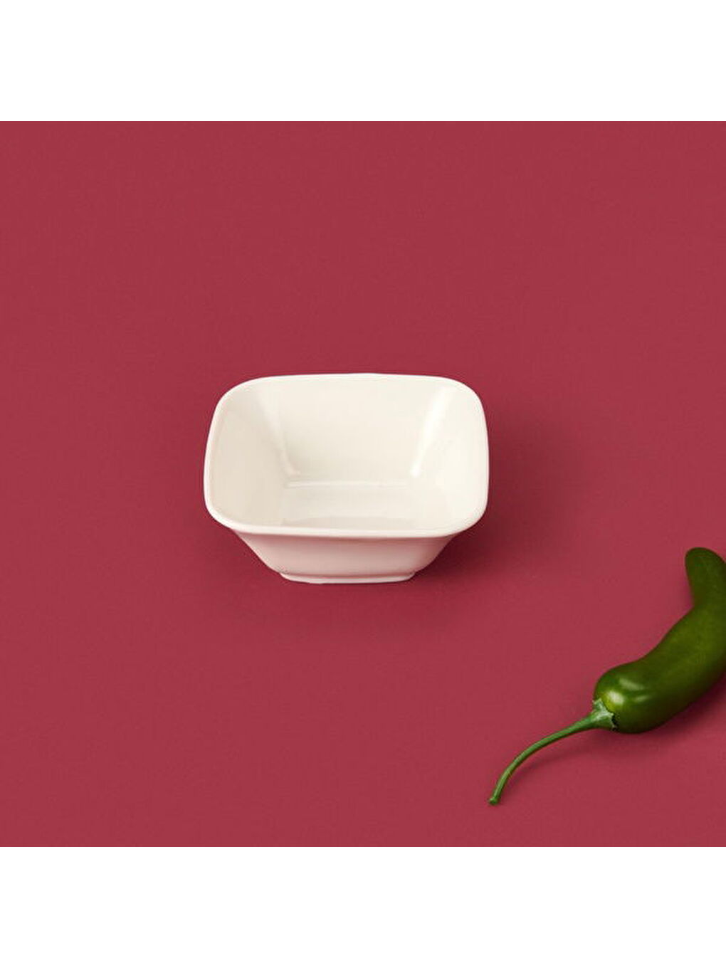 Oval Kare Sosluk - Beyaz - 7 cm-2