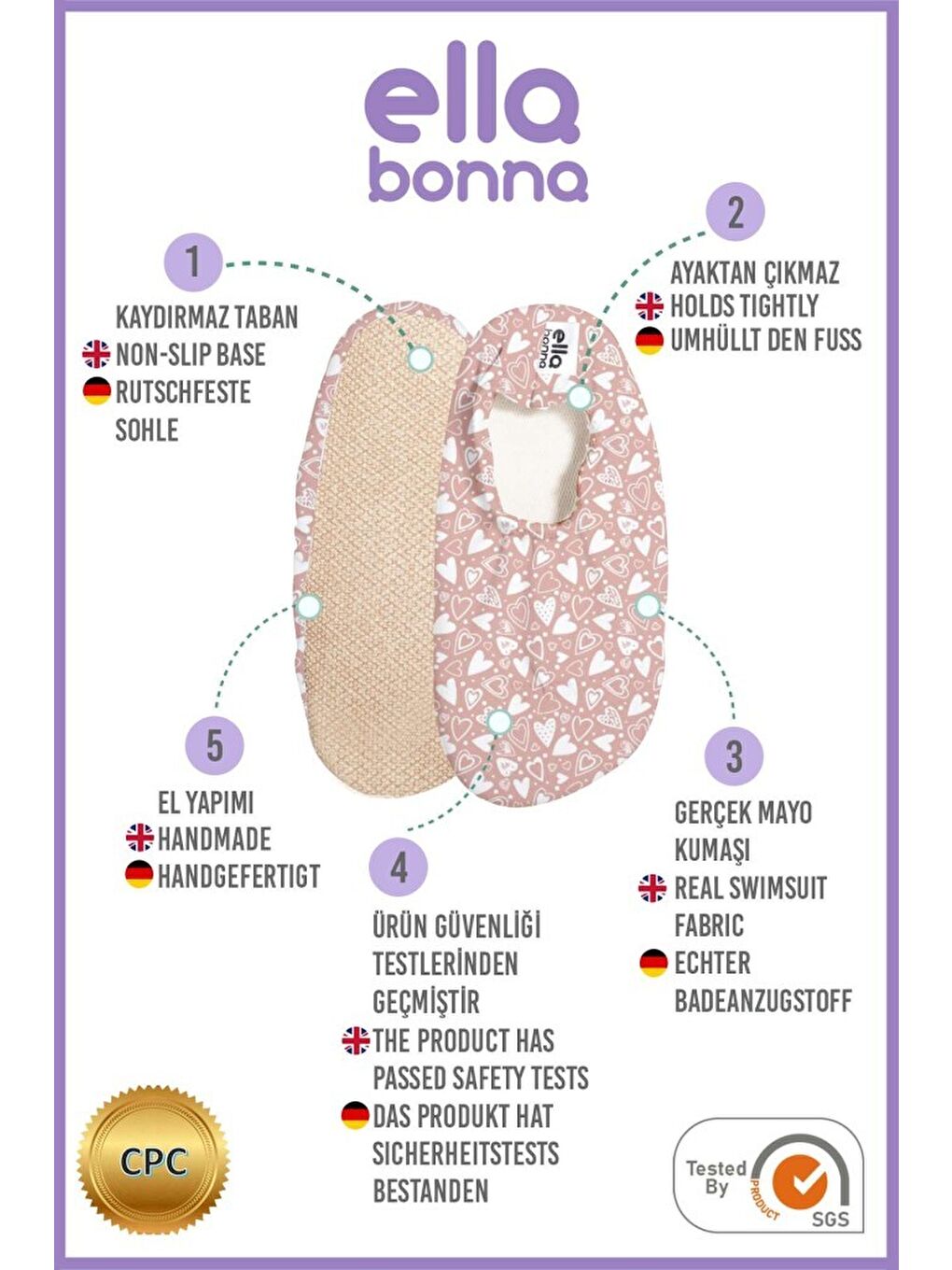 Pembe Kaydırmaz Taban, Unisex Bebek, Çocuk Deniz Ayakkabısı, Havuz Patiği, Dinozor-2