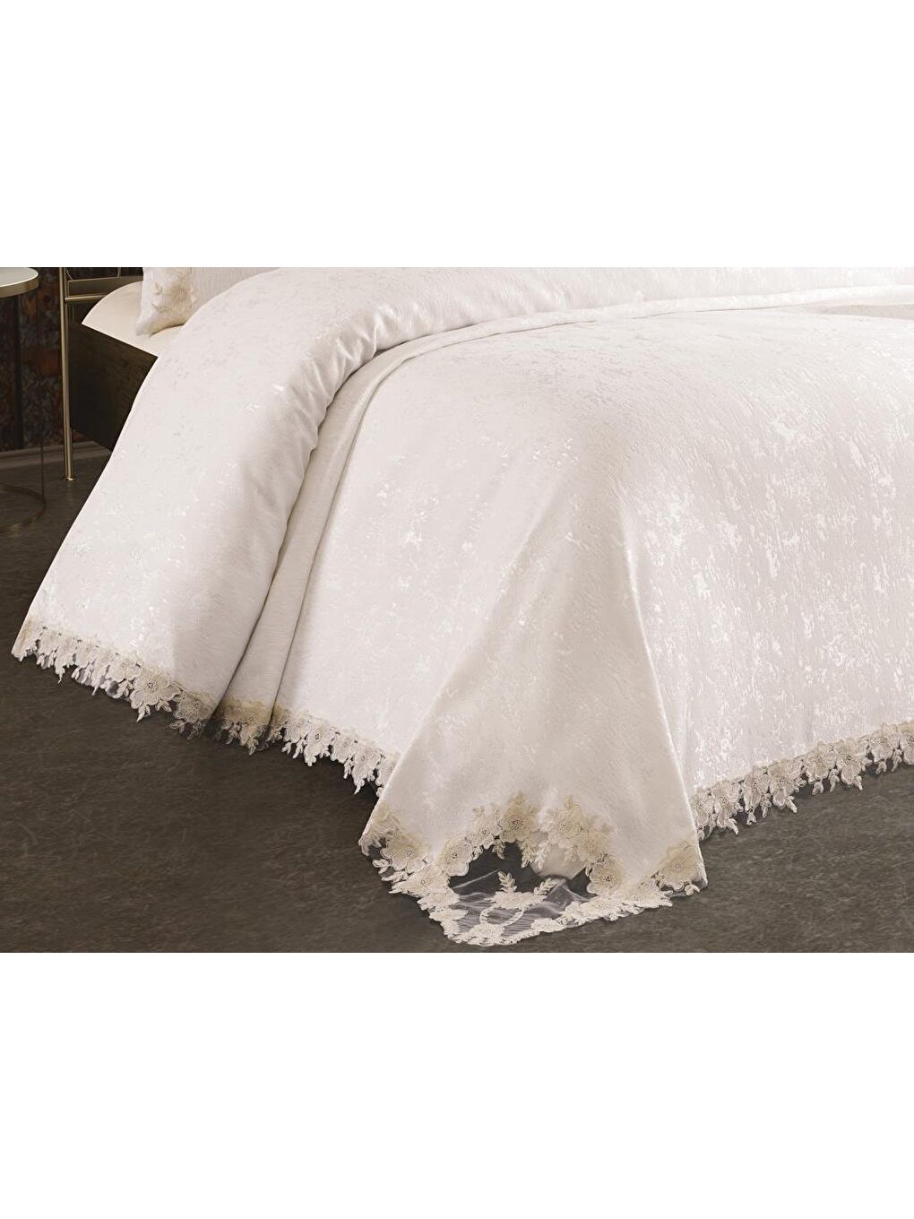 Kahverengi Rüya Yatak Örtüsü Krem Cappucino-2