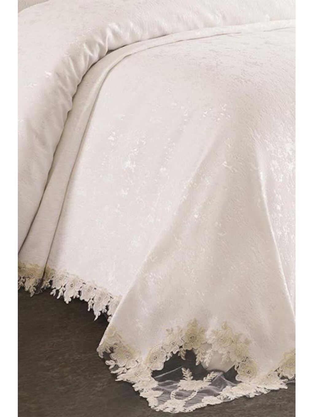 Kahverengi Rüya Yatak Örtüsü Krem Cappucino-4