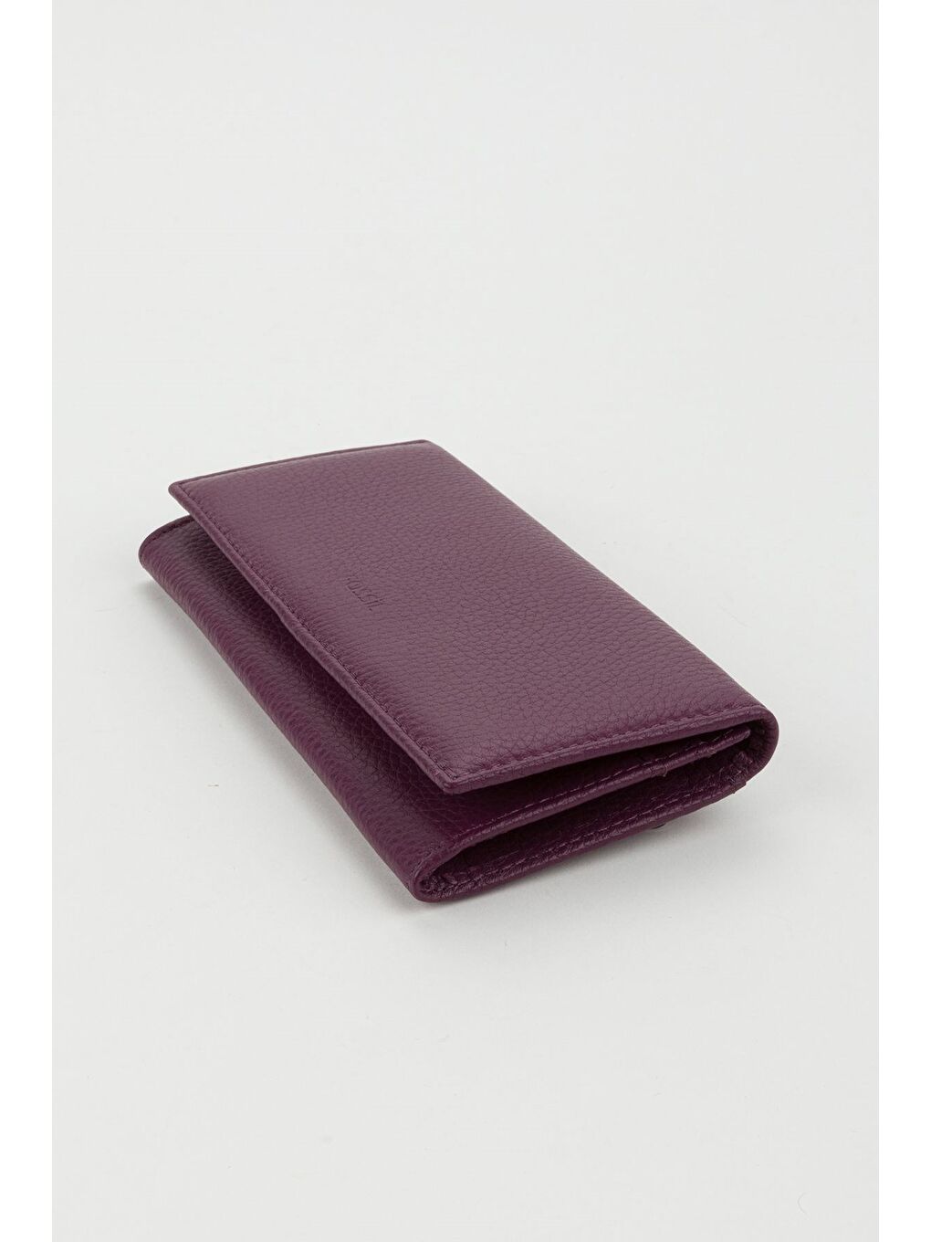 Mürdüm Kutulu Hakiki Deri Buz Mavi Büyük Boy Kadın El Portföyü Kartlık Cüzdan-3