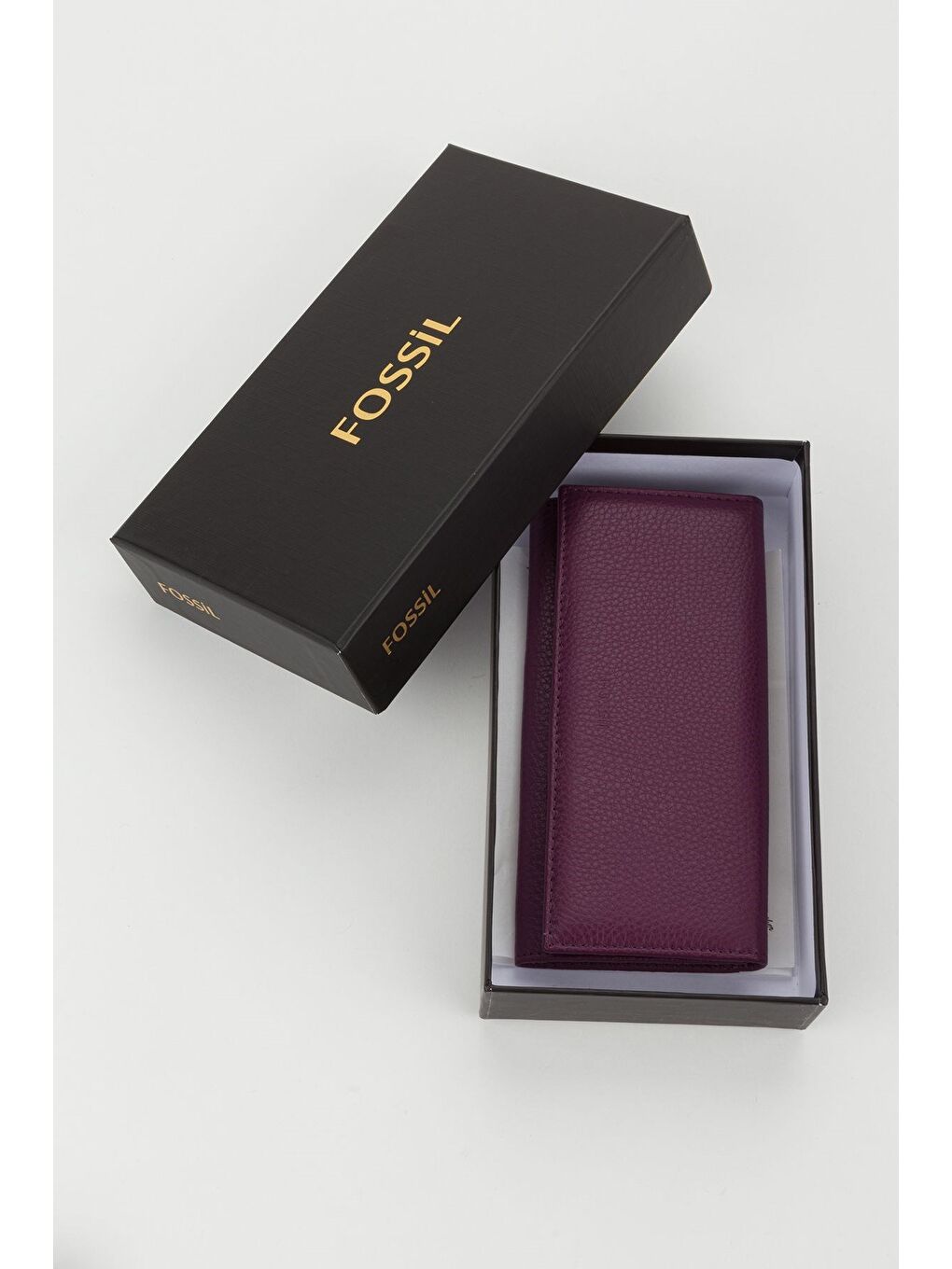 Mürdüm Kutulu Hakiki Deri Buz Mavi Büyük Boy Kadın El Portföyü Kartlık Cüzdan-7