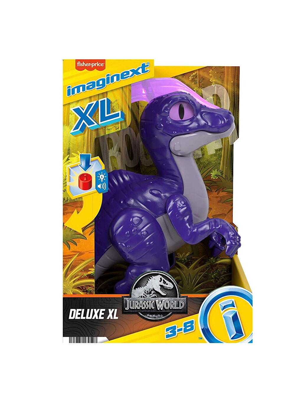 Imaginext Renksiz Jurassic World Deluxe XL Parasaurlophus HML43