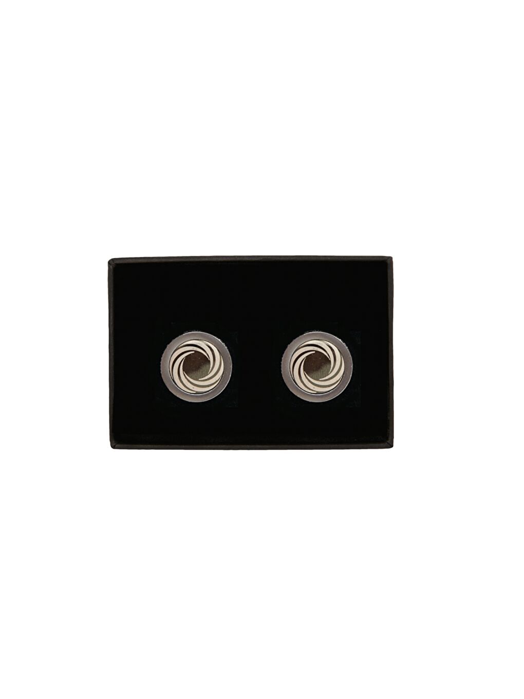 Erkek Gri Siyah Kol Düğmesi