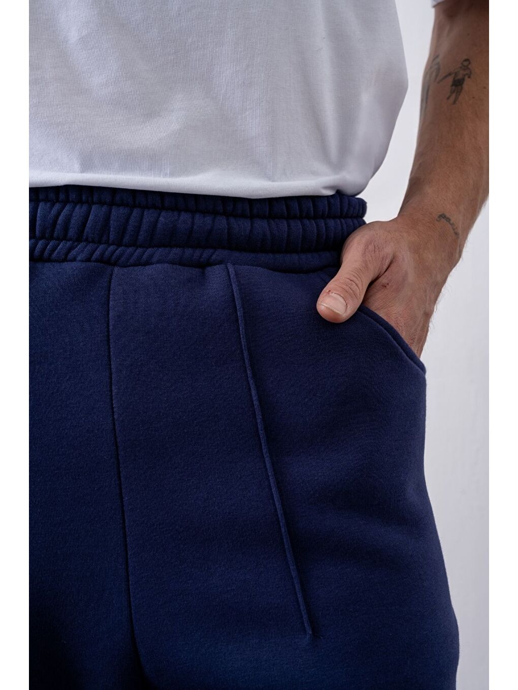 Erkek Baggy Chill Lacivert Eşofman Altı-2