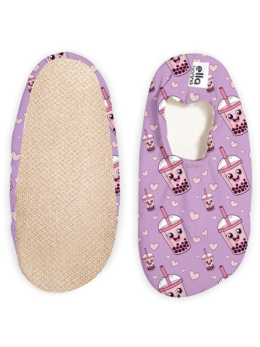 Lila Kaydırmaz Taban, Unisex Bebek, Çocuk Deniz Ayakkabısı, Havuz Patiği, Dinozor-1