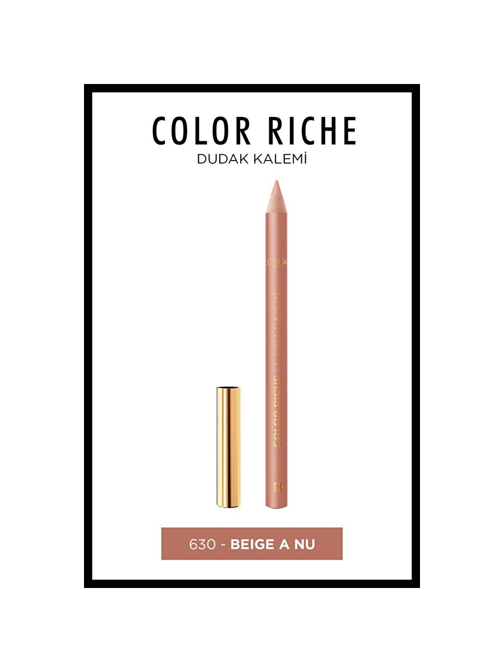 L'Oréal Paris Color Riche Dudak Kalemi - 630 Beige A Nu