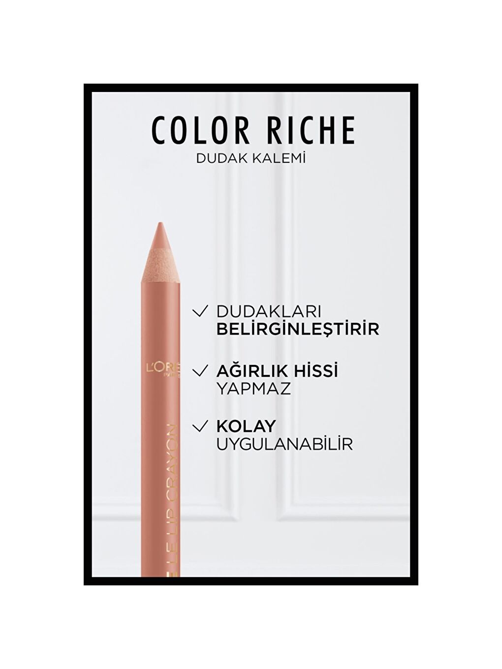 L'Oréal Paris Color Riche Dudak Kalemi - 630 Beige A Nu-1