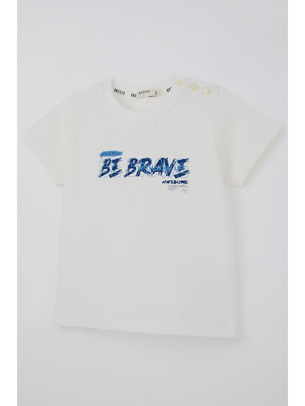 Erkek Çocuk Tişört Grafiti Baskılı Ekru (2-6 Yaş)-2