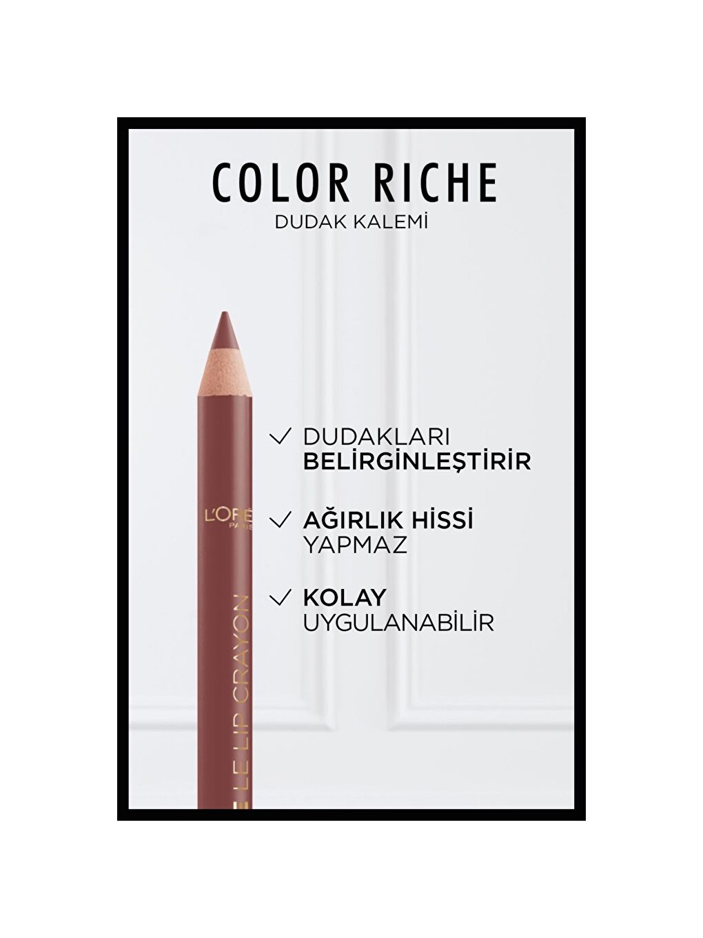 L'Oréal Paris Color Riche Dudak Kalemi - 570 Worth It Intense-1