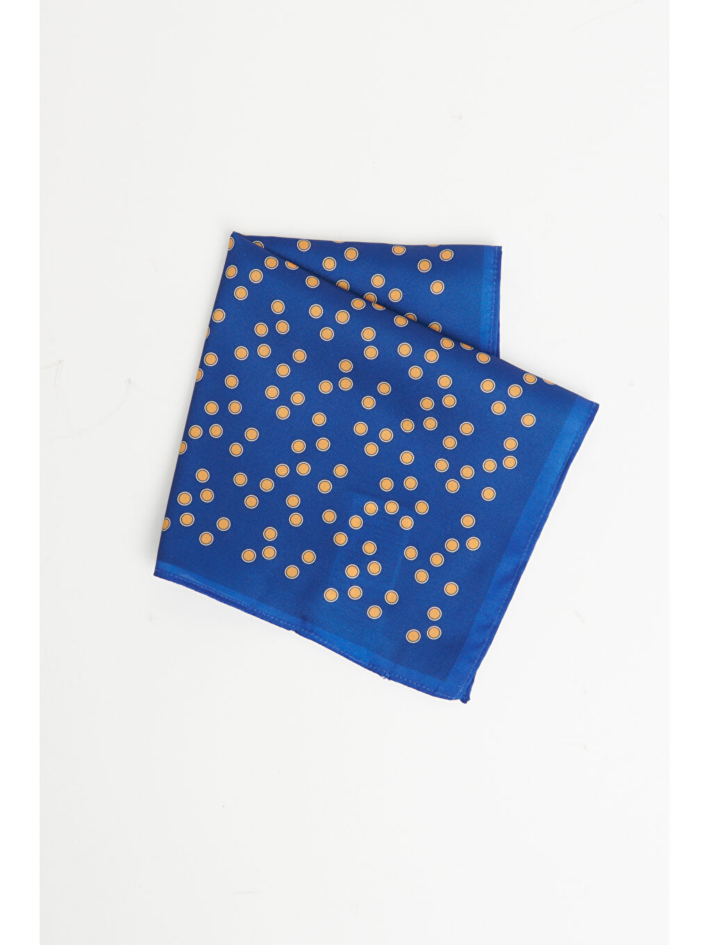 Erkek Lacivert-Sarı Desenli Lacivert Sarı Klasik Mendil