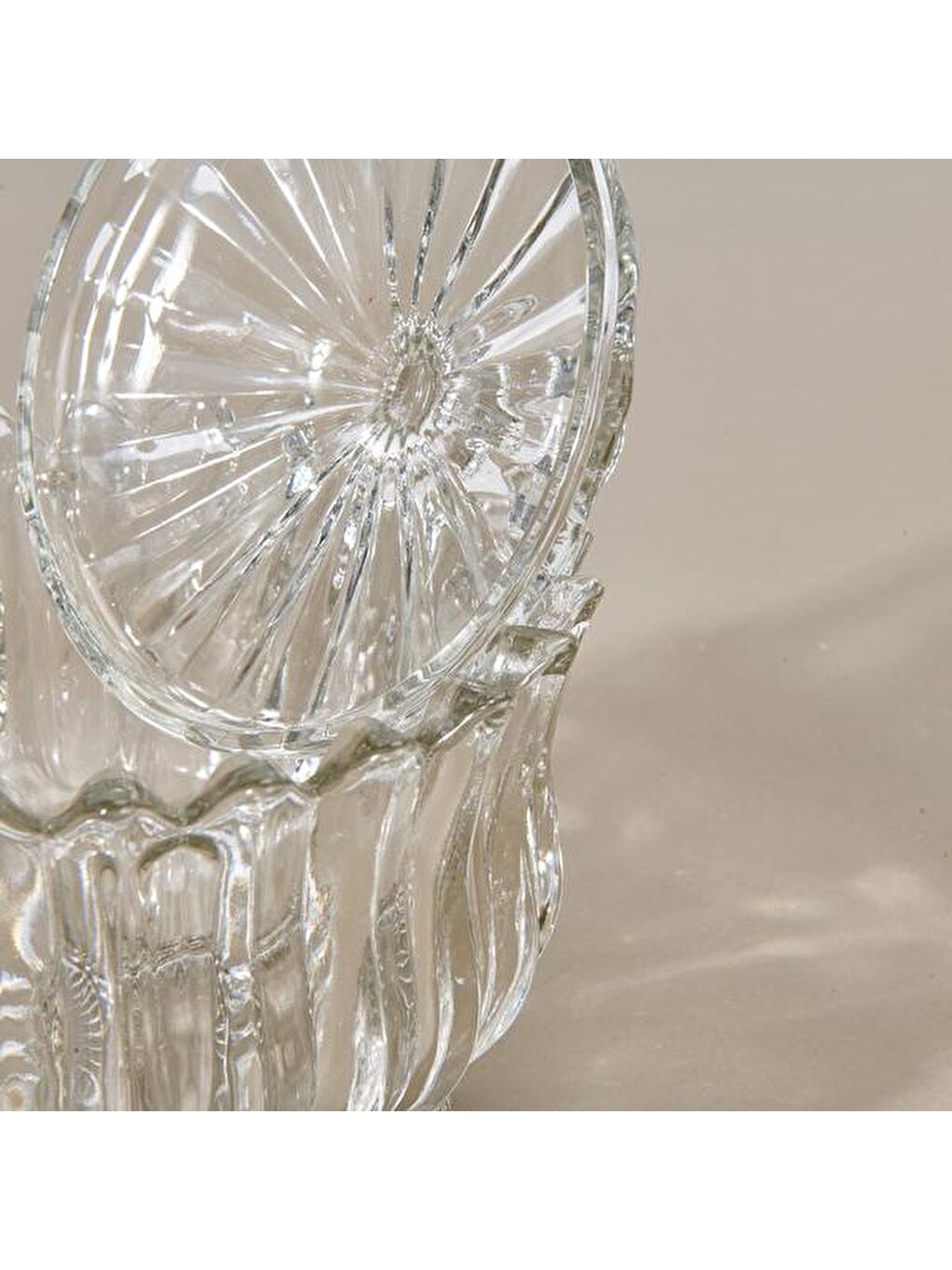 Renksiz Brasilia Cam Kurabiyelik - Şeffaf - 17 cm-2