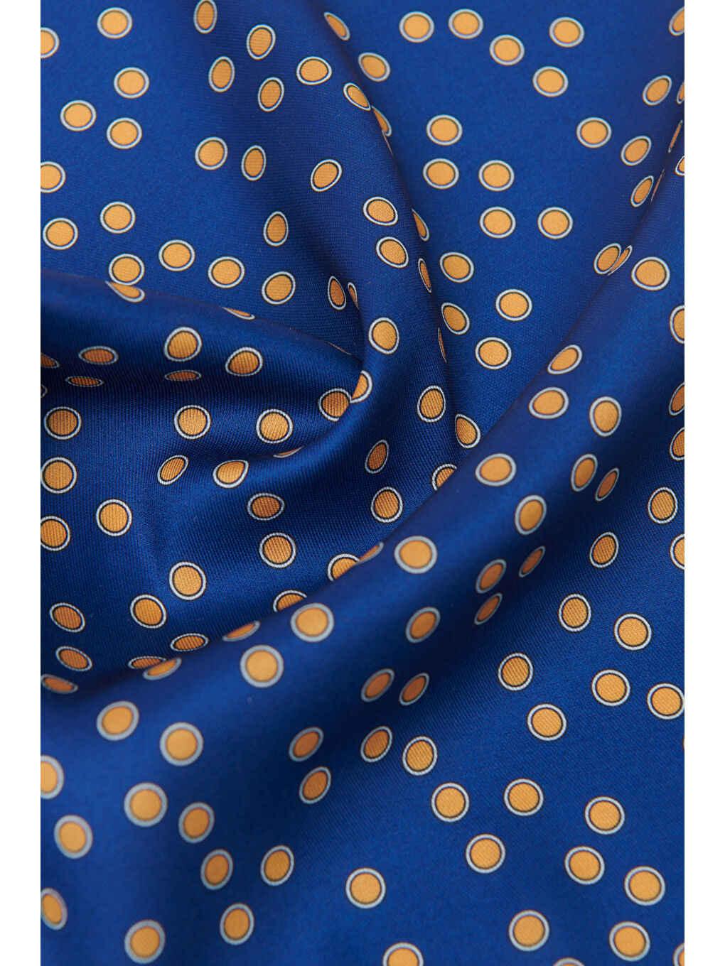 Erkek Lacivert-Sarı Desenli Lacivert Sarı Klasik Mendil-1