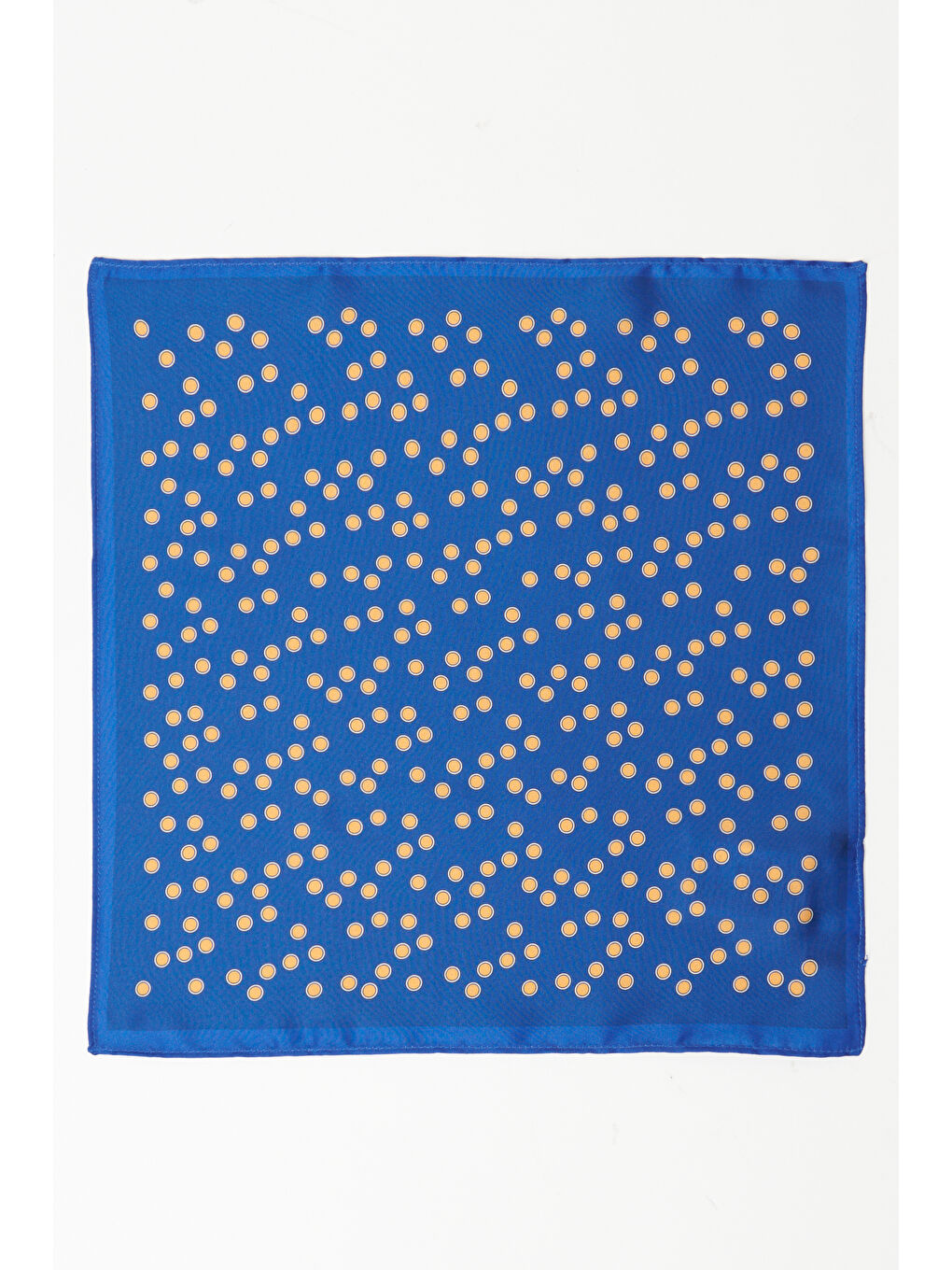Erkek Lacivert-Sarı Desenli Lacivert Sarı Klasik Mendil-2