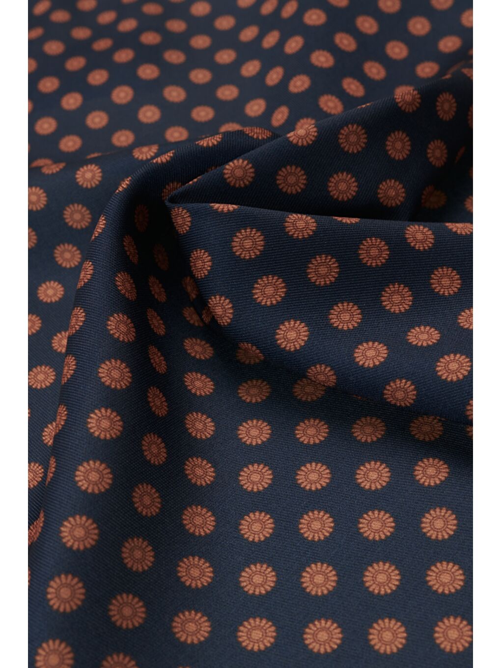 Erkek Lacivert-Kahverengi Desenli Lacivert-Kahve Klasik Mendil-2