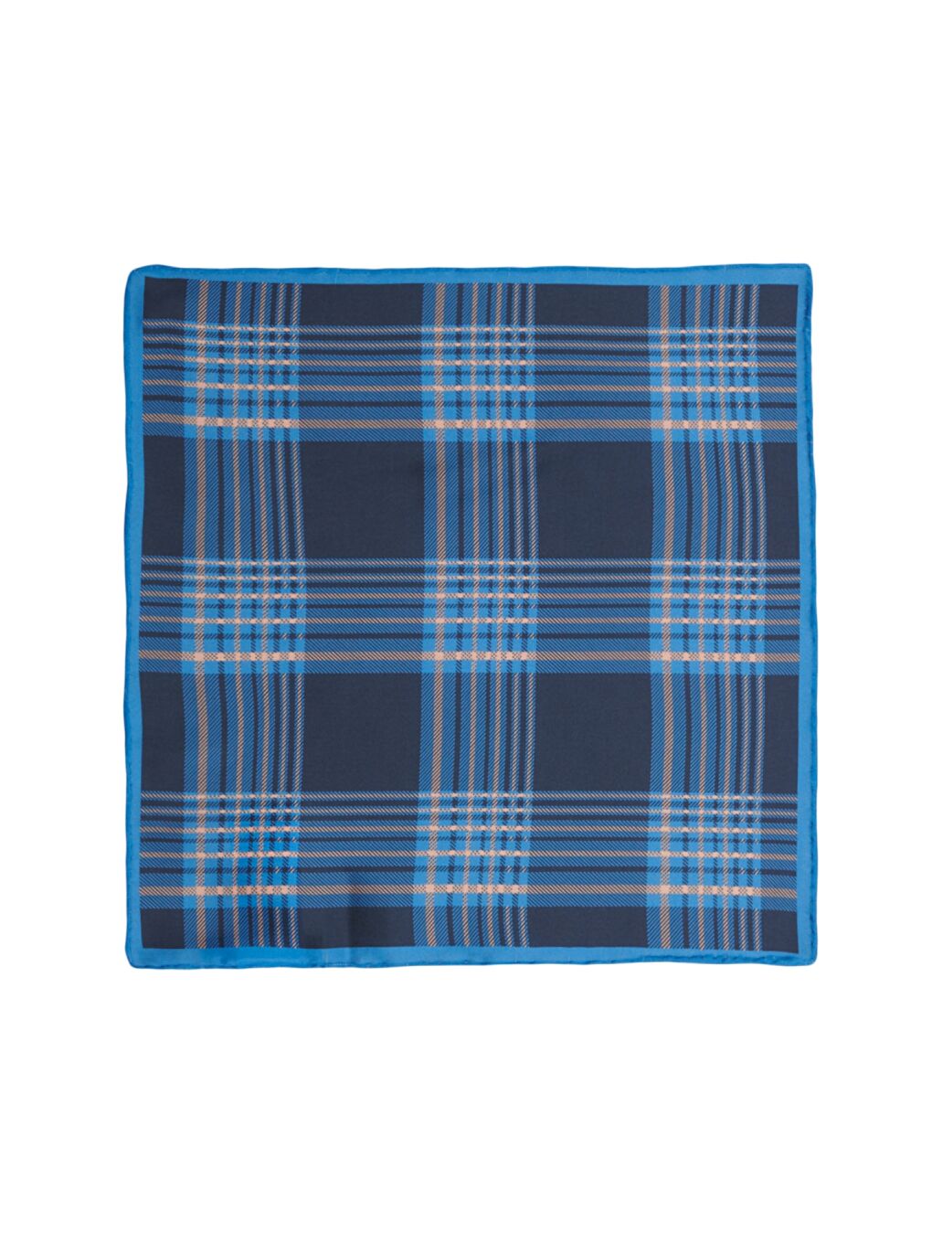 Erkek Lacivert-Mavi Desenli Lacivert-Mavi Klasik Mendil