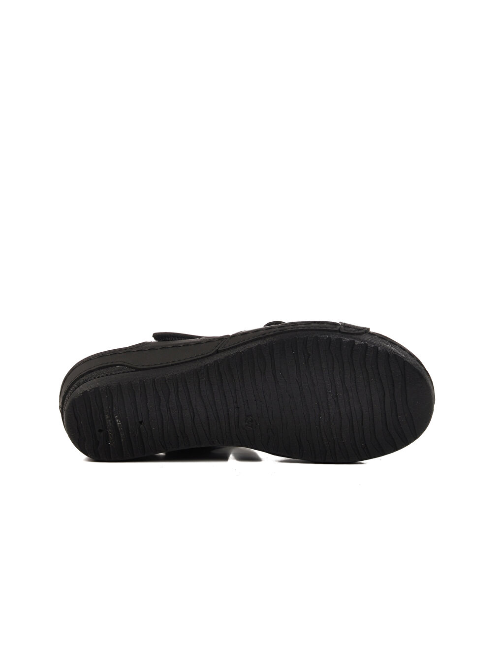 Siyah Cırtlı Hafif Kadın Sandalet 02-380 Z-4