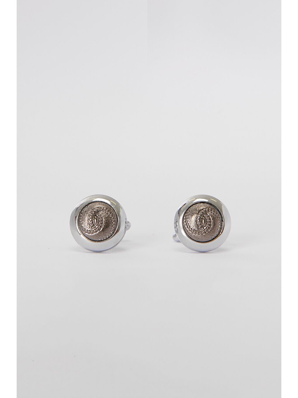 Erkek Gri Siyah Kol Düğmesi-1