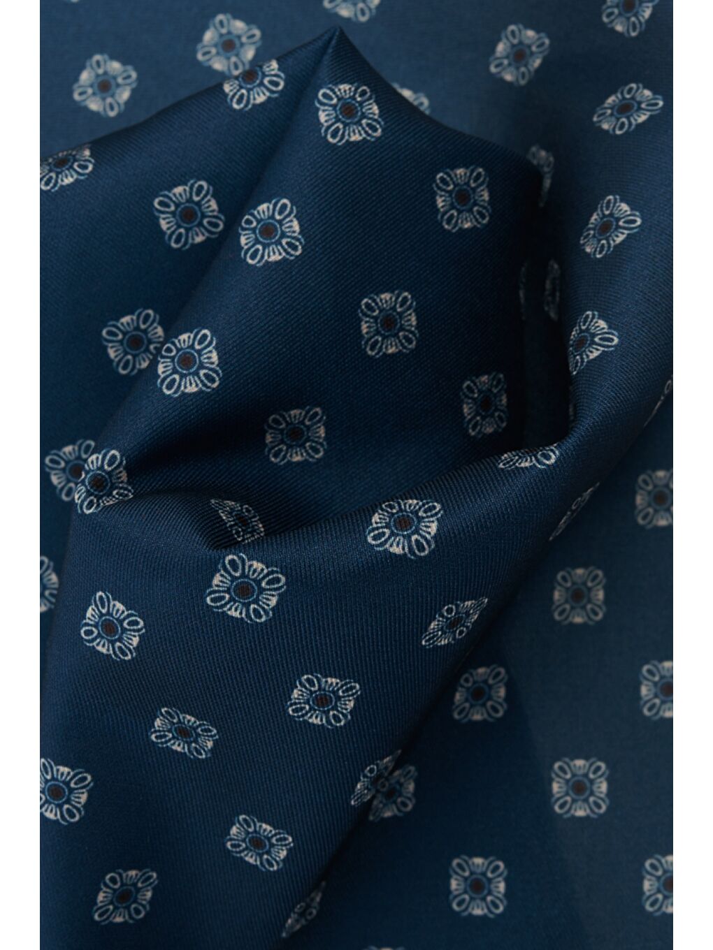 Erkek Lacivert Desenli Lacivert Klasik Mendil-2