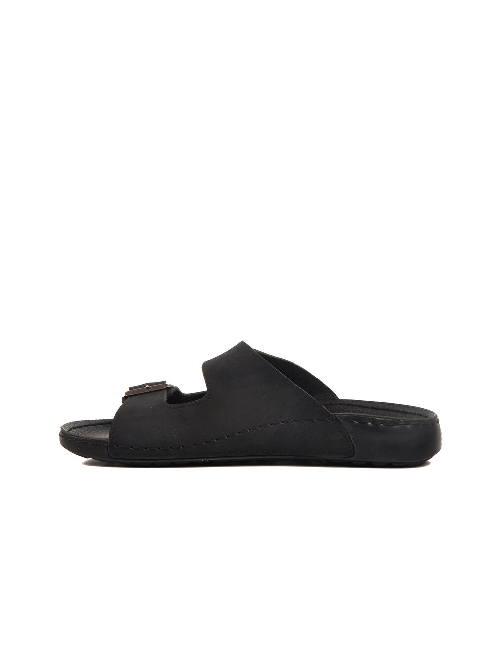 Siyah Çift Bantlı Hafif Erkek Terlik 80-004 M-1