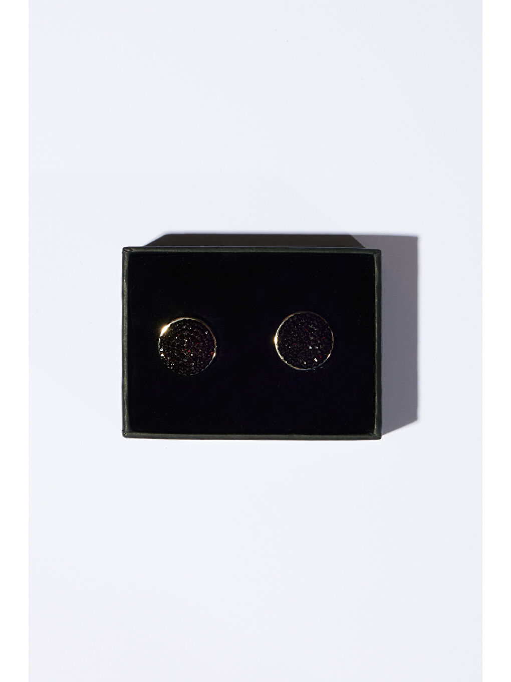 Erkek Siyah Metal Kol Düğmesi