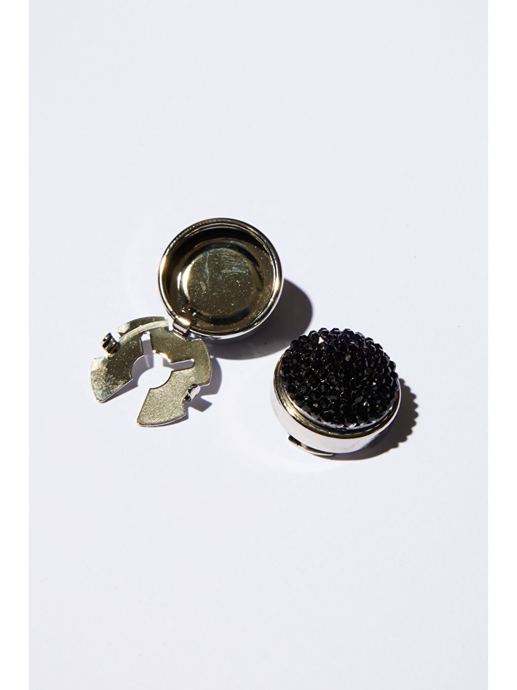 Erkek Siyah Metal Kol Düğmesi-1