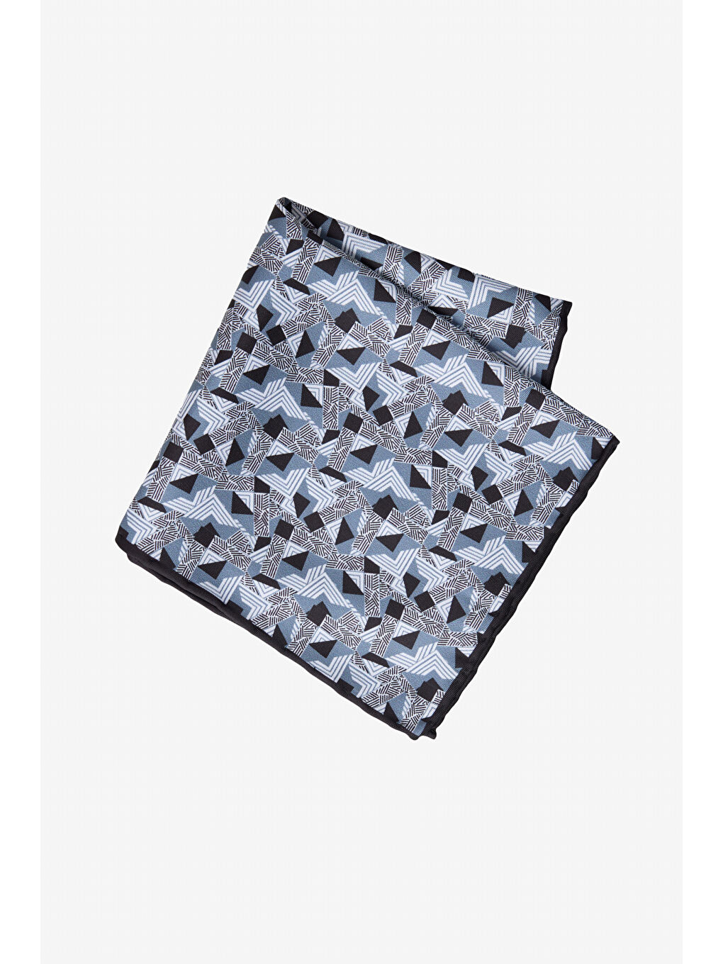 Erkek Siyah-Gri Desenli Mendil