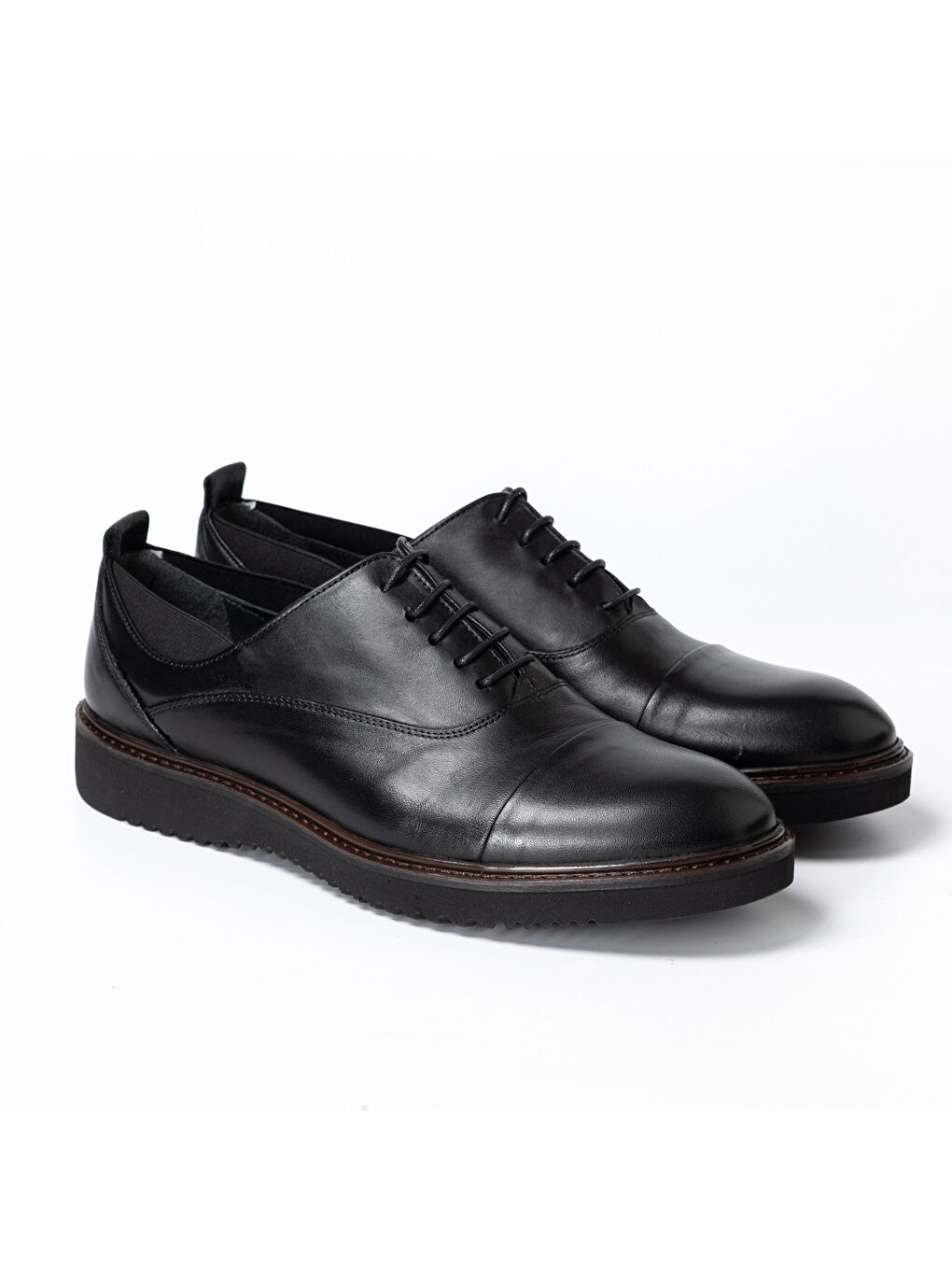 Siyah Erkek Oxford ( Klasik) KA-26Y-C4627 CASUAL Shoe Black Bambi-2